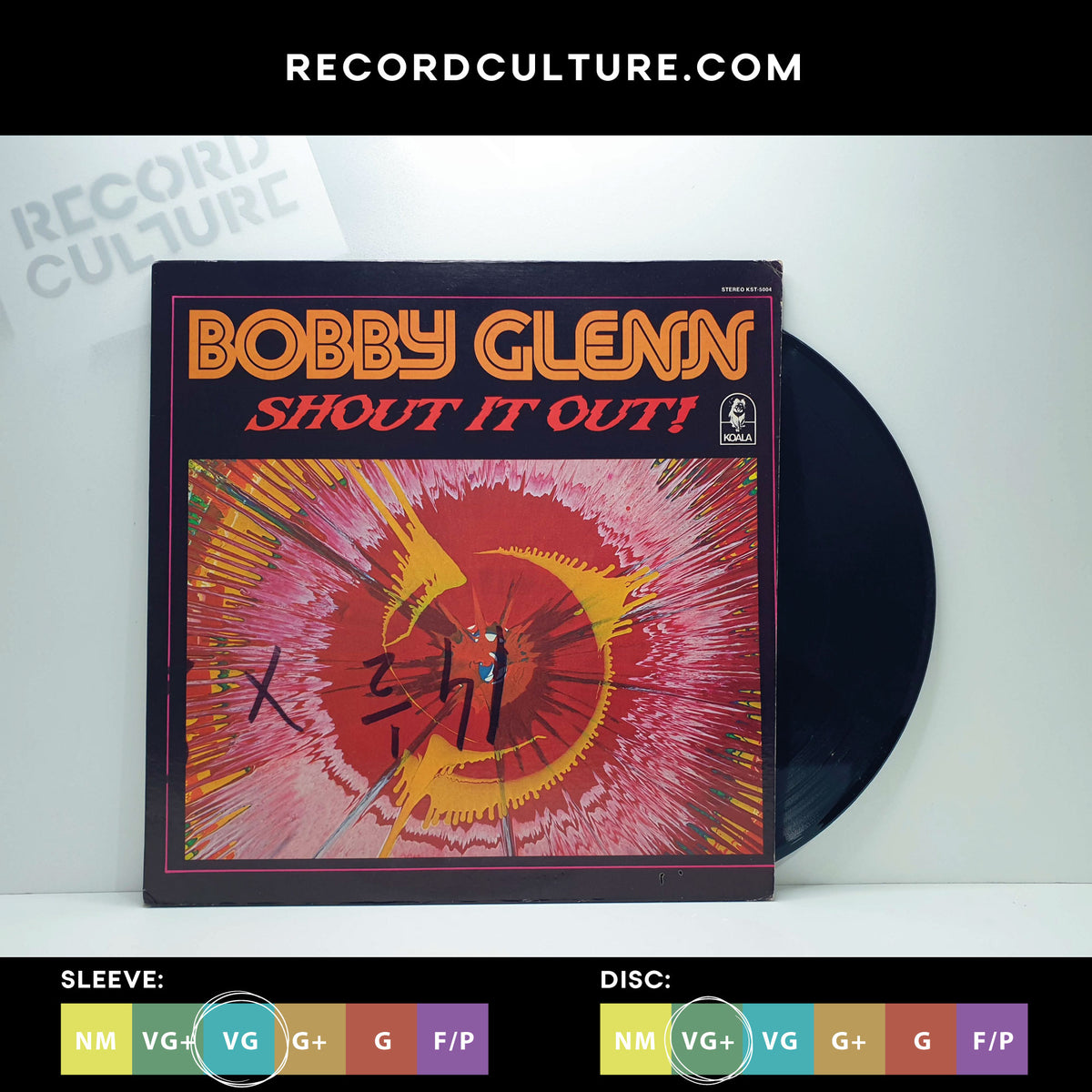 Bobby Glenn - Shout It Out - Used vinyl - Record Culture
