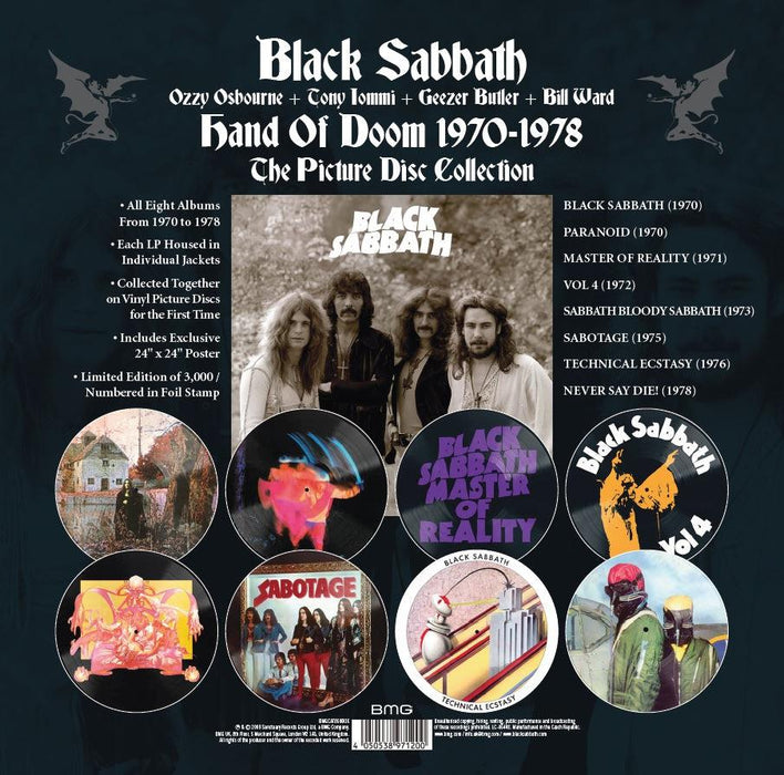 Black Sabbath - Hand Of Doom 1970-1978 (Super Deluxe Picture Disc Boxset) vinyl - Record Culture