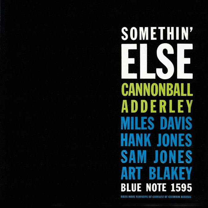 Cannonball Adderley - Somethin' Else (Blue Vinyl Series) vinyl - Record Culture