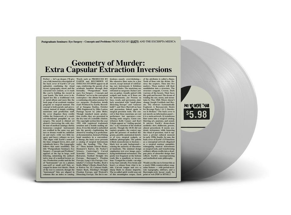 Earth x Black Noi$e - Geometry of Murder: The Extra Capsular Extraction Inversions vinyl - Record Culture