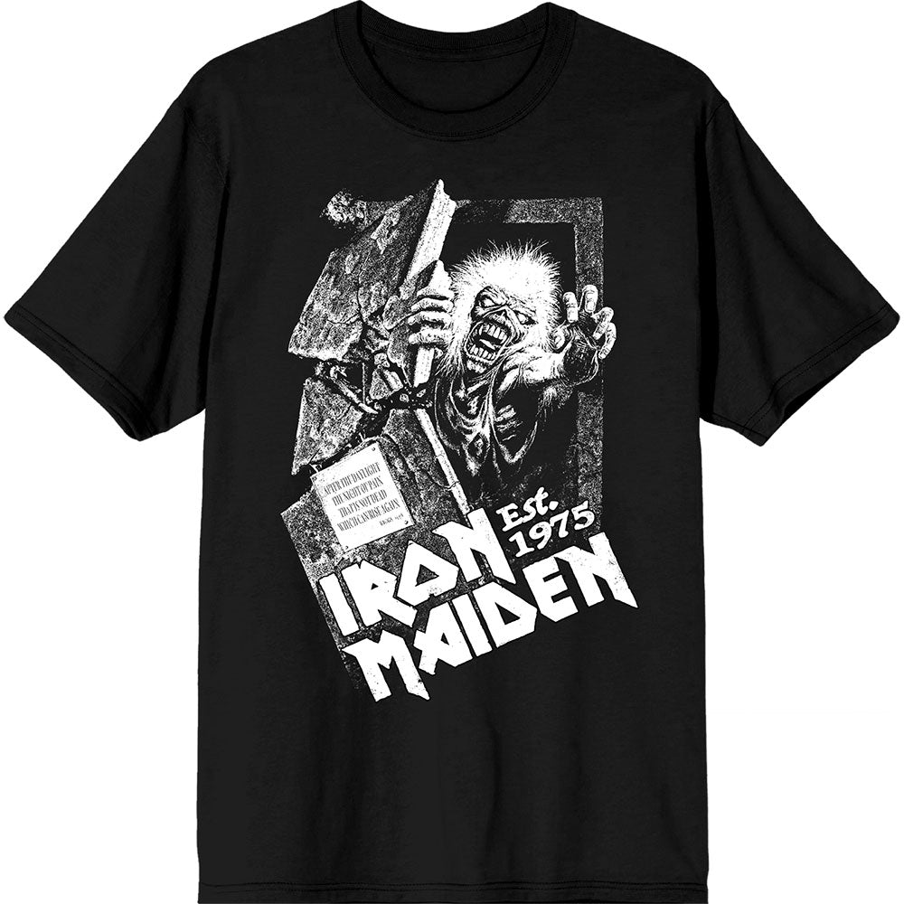 Iron Maiden -  Est. 1975 No Prayer Grave T-Shirt - Record Culture
