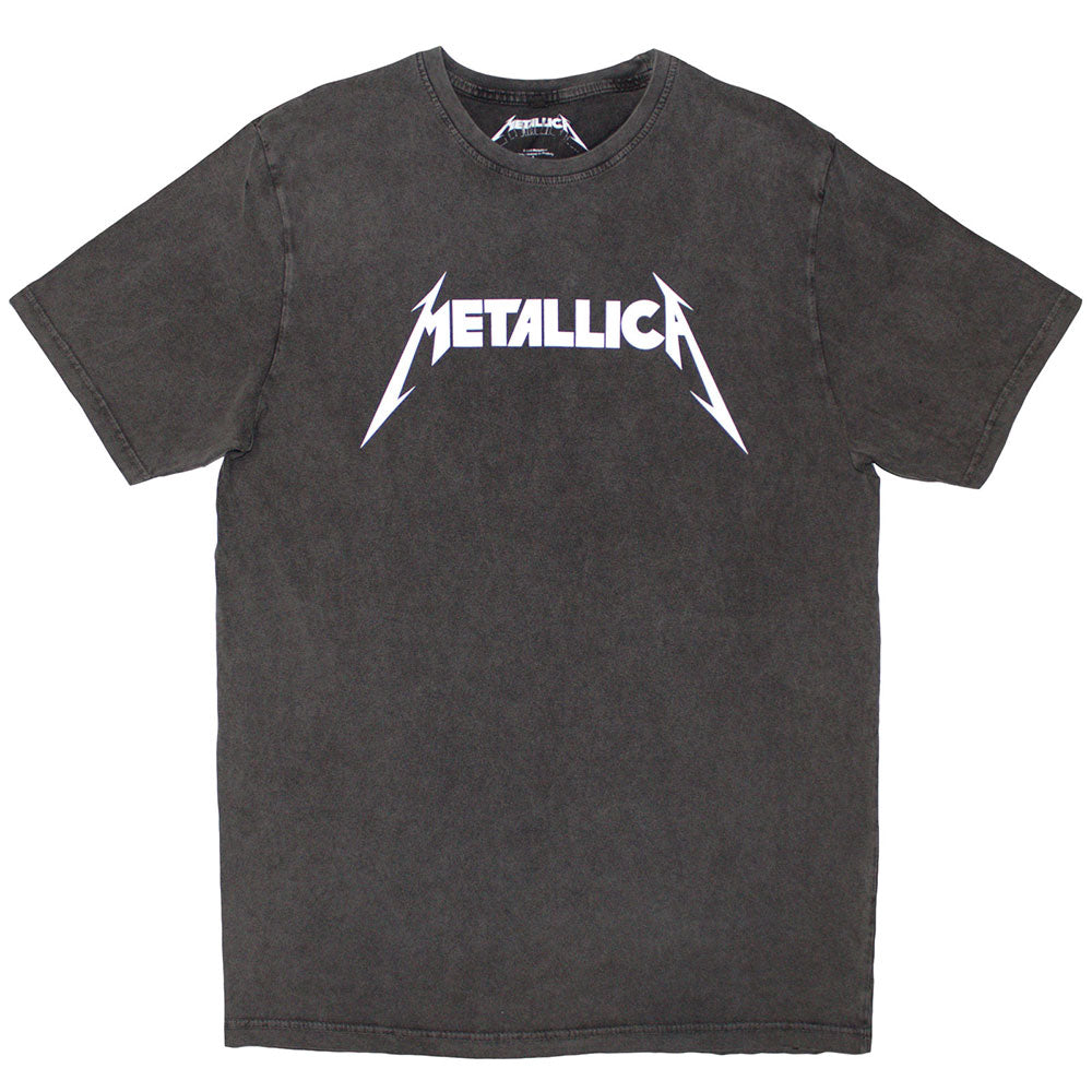 Metallica - Logo Stone Wash T-Shirt - Record Culture