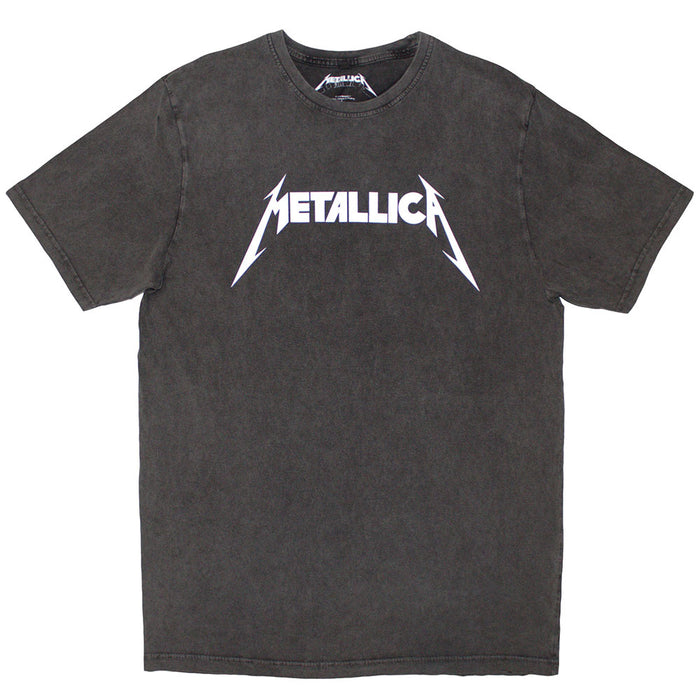 Metallica - Logo Stone Wash T-Shirt - Record Culture