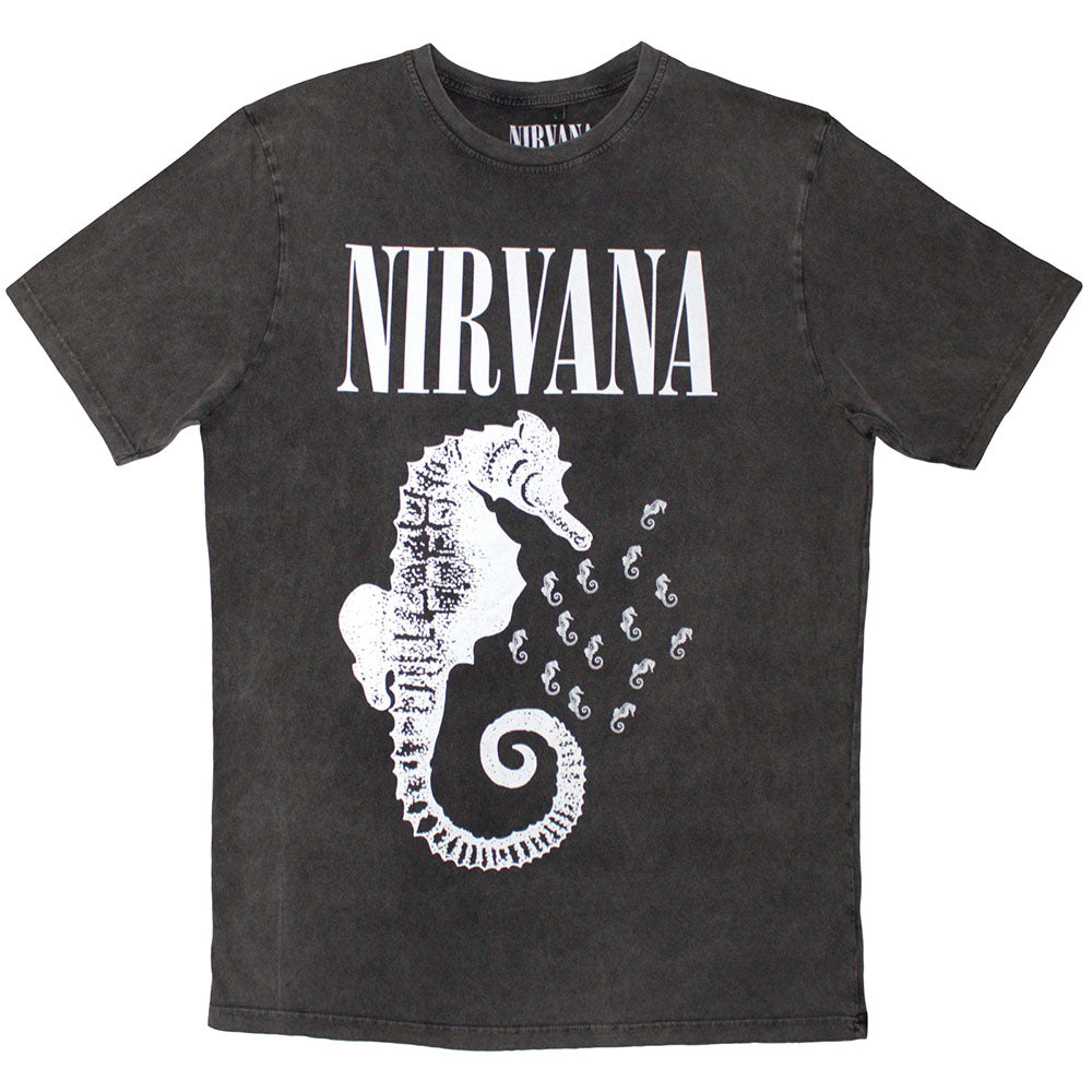 Nirvana - Seahorse & Logo T-Shirt - Record Culture