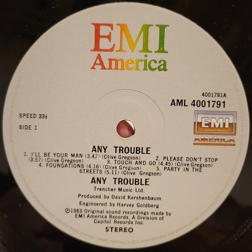 Any Trouble - LP [PRE-OWNED] 3 For £10