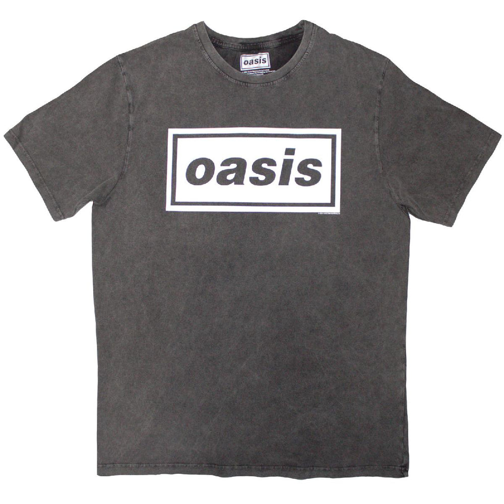 Oasis - Decca Logo (Charcoal Grey) T-Shirt - Record Culture