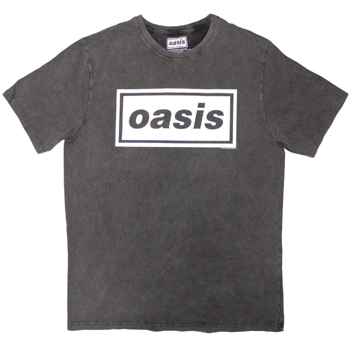 Oasis - Decca Logo (Charcoal Grey) T-Shirt - Record Culture