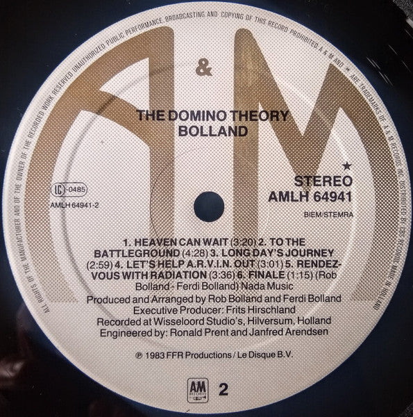 Bolland - The Domino Theory - LP [PRE-OWNED] 3 For £10 - Used vinyl