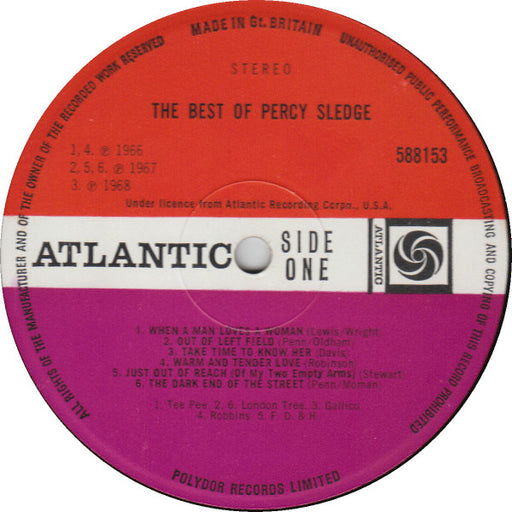 The Best Of Percy Sledge - LP [PRE-OWNED] 3 For £10