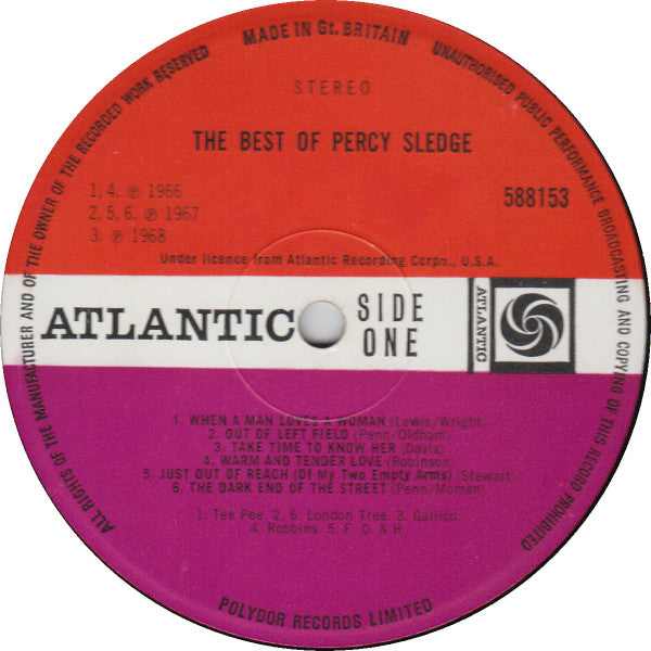 The Best Of Percy Sledge - LP [PRE-OWNED] 3 For £10