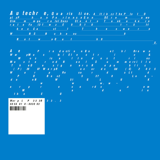 Autechre - Quaristice (2025 Reissue) vinyl - Record Culture