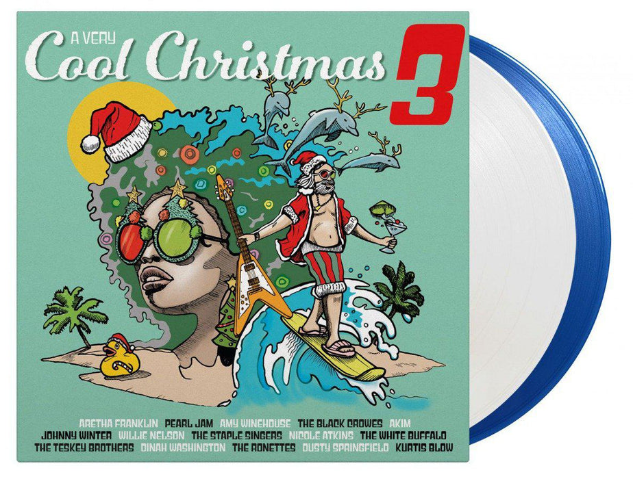 A Very Cool Christmas 3 white blue vinyl